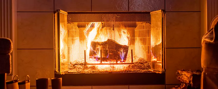 Mendota Hearth Landscape Fireplace Installation in Spanish Fork, Utah