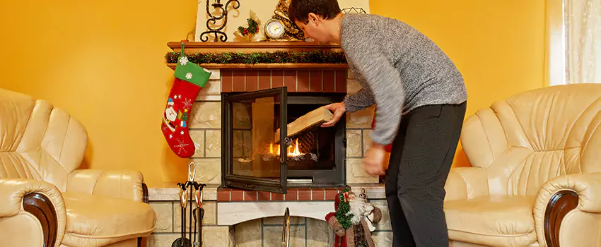 Rusted Metal Fireplace Restoration in Spanish Fork, Utah